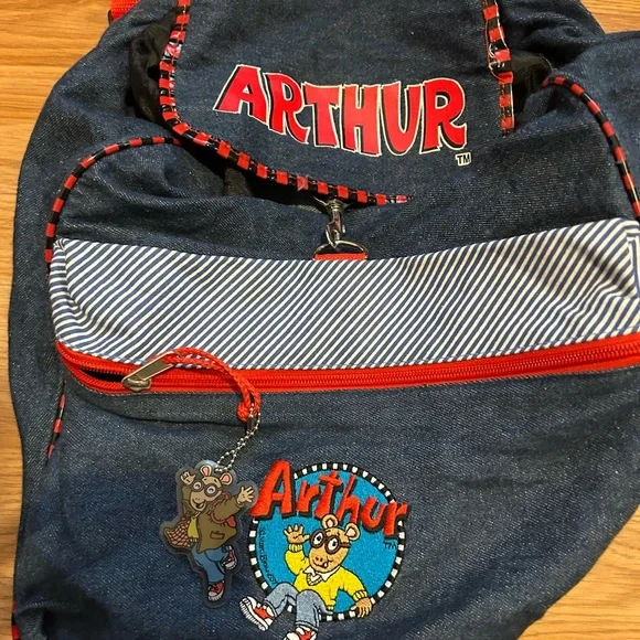 90s Vintage  Arthurr Kids Backpack - Picture 2 of 3